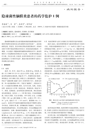 隐球菌性脑膜炎患者的药学监护1例