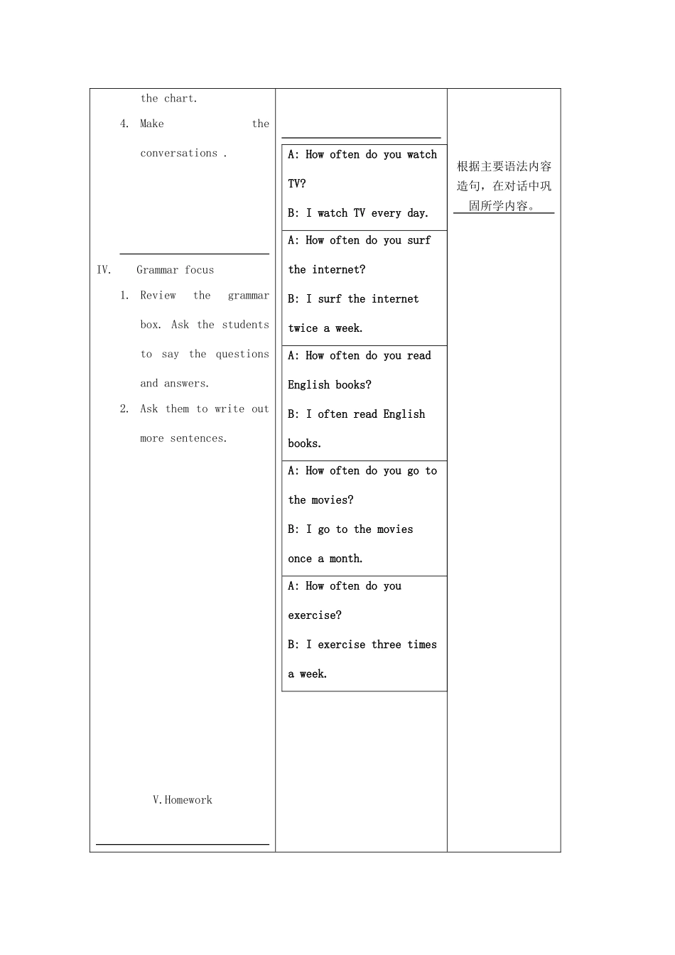 八年级英语上册 Unit 1示范教案（2） 人教新目标版_第3页