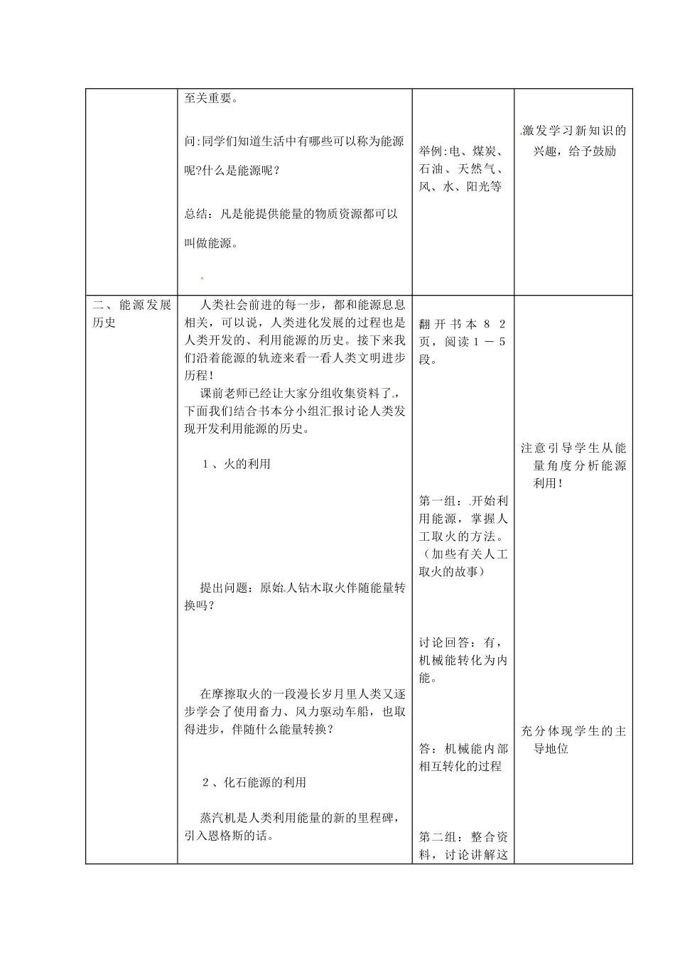 九年级物理 16.3《能源：危机与希望》教案 北师大版_第2页