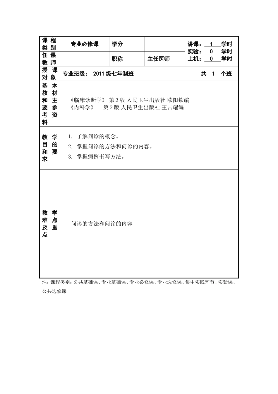 问诊、病例书写教案_第2页
