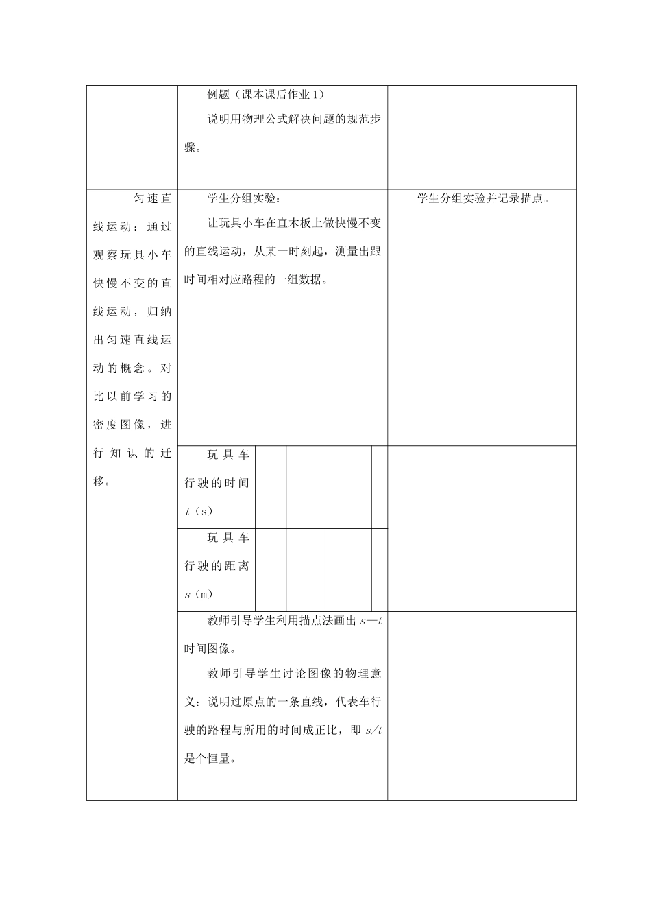 八年级物理下册《7.2 怎样比较运动的快慢》教案 粤教沪版-粤教沪版初中八年级下册物理教案_第3页