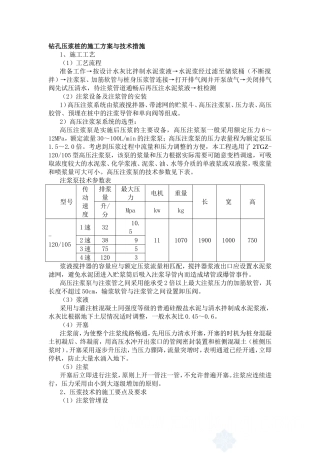 钻孔压浆桩的施工方案与技术措施