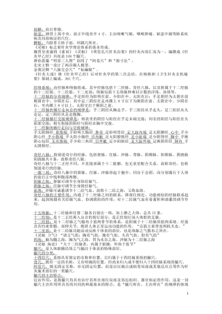 针灸考试重点终极版