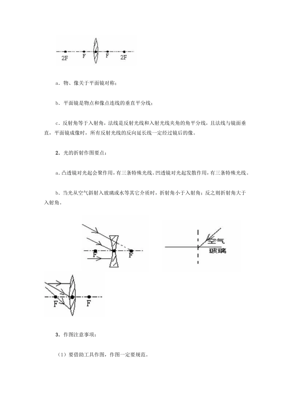 初三物理光学作图及典型题_第2页