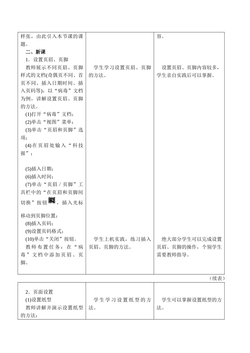 [初中信息技术]七年级 第二十八课 打印文章_第2页