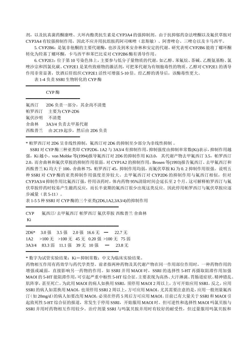 选择性5羟色胺再摄取抑制剂的精神药理学_第3页