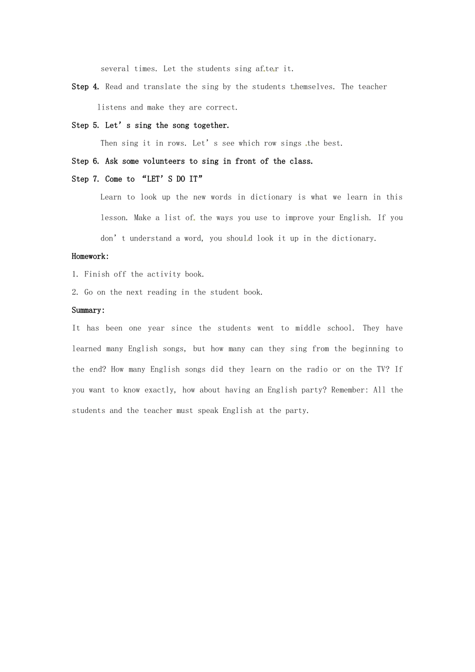 七年级英语下册 Unit 5 I Love Learning English Lesson 27 Amazing English教案 （新版）冀教版-（新版）冀教版初中七年级下册英语教案_第2页