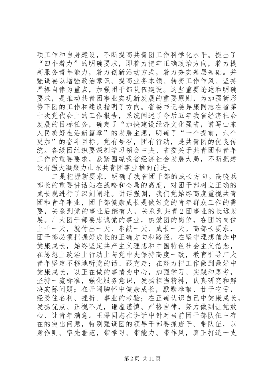 在全省共青团信息化建设推进会议上的讲话发言范文大全_第2页
