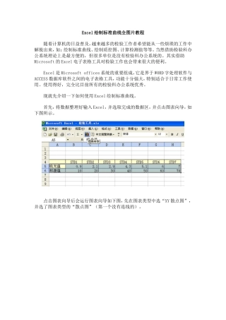 运用Excel做标准曲线