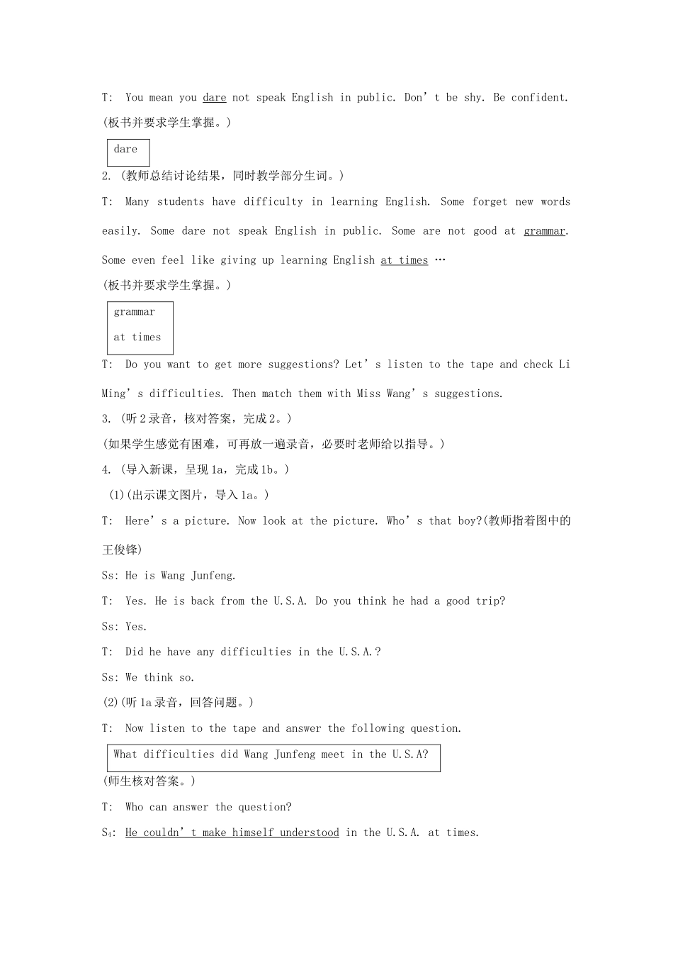 九年级英语上册《Unit 3 English Around the World》Topic3 SectionA 教案 仁爱版_第3页