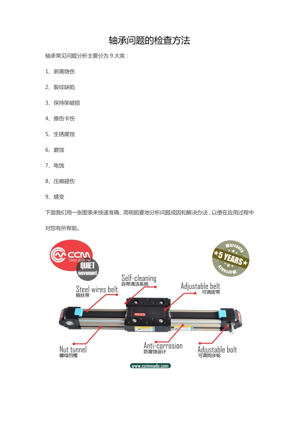 轴承问题的检查方法_第1页
