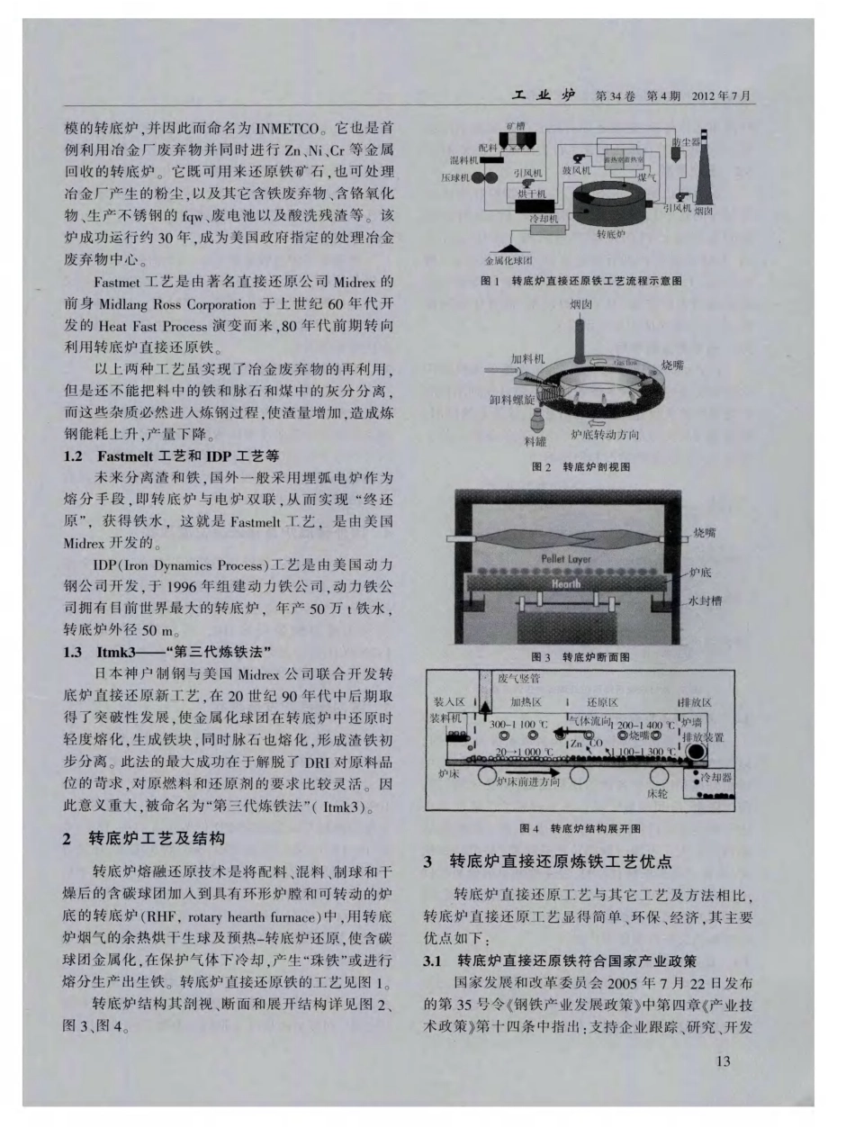 转底炉直接还原铁的工艺分析_第2页