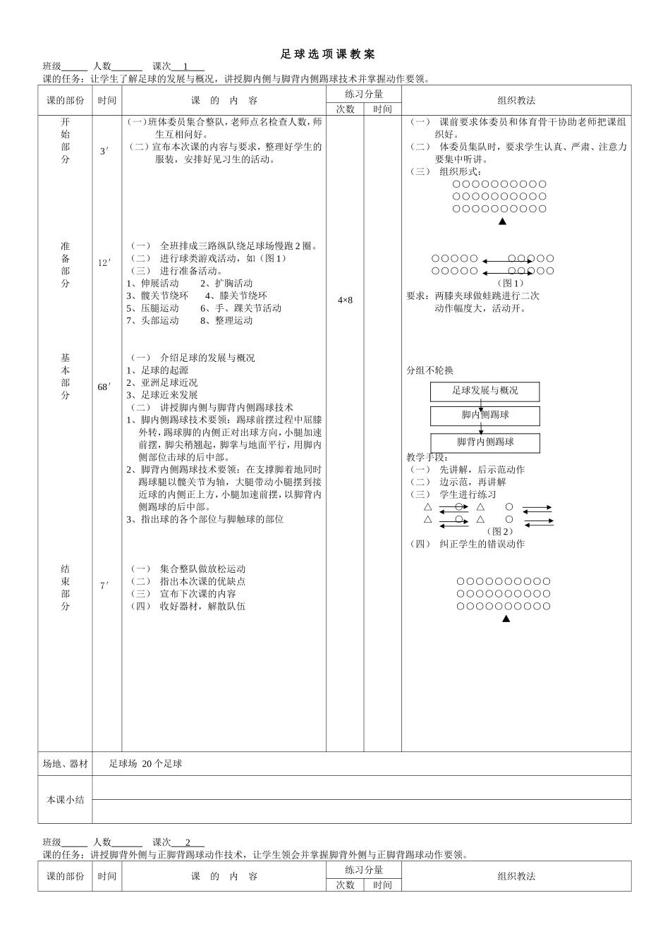足球教案 Microsoft Word 文档_第1页