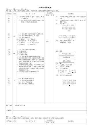 足球教案 Microsoft Word 文档