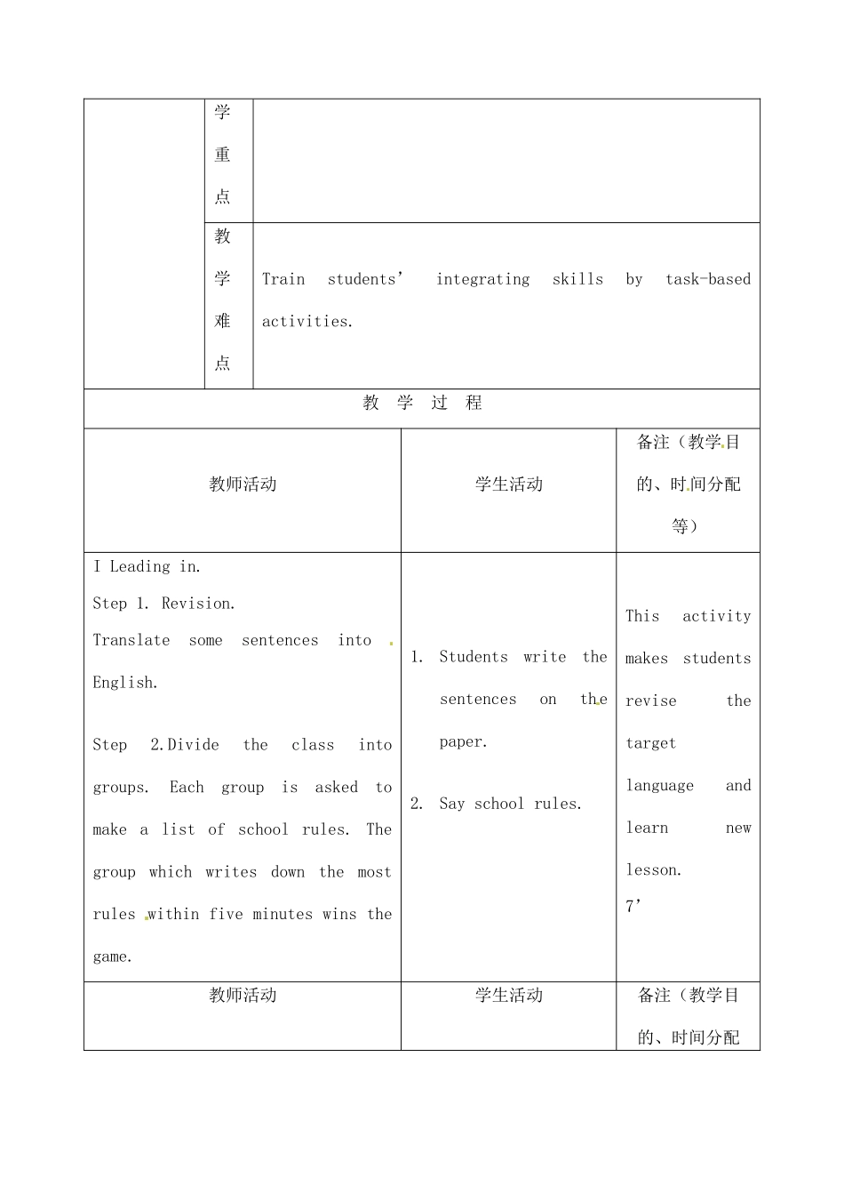 吉林省四平市第十七中学九年级英语全册《Unit 3 Teenagers should be allowed to choose their own clothes》（第3课时）教案 人教新目标版_第2页