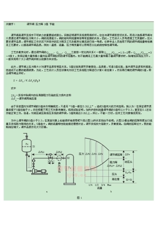 调节阀压降的选取