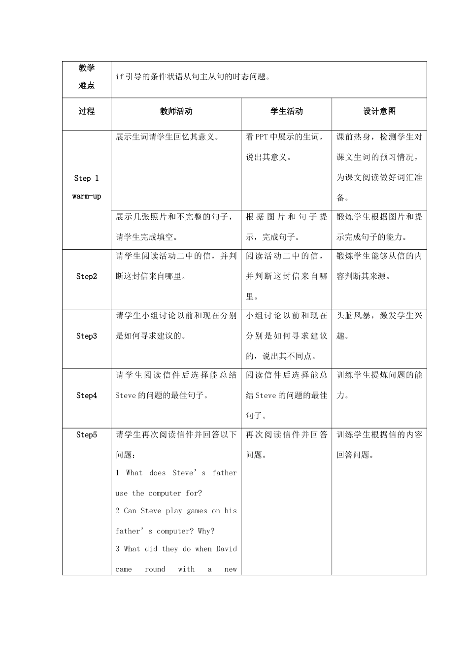 学年九年级英语上册 Module 6 Problems Unit 2 If you tell him the truth now，you will show that you are honest教案 （新版）外研版-（新版）外研版初中九年级上册英语教案_第2页