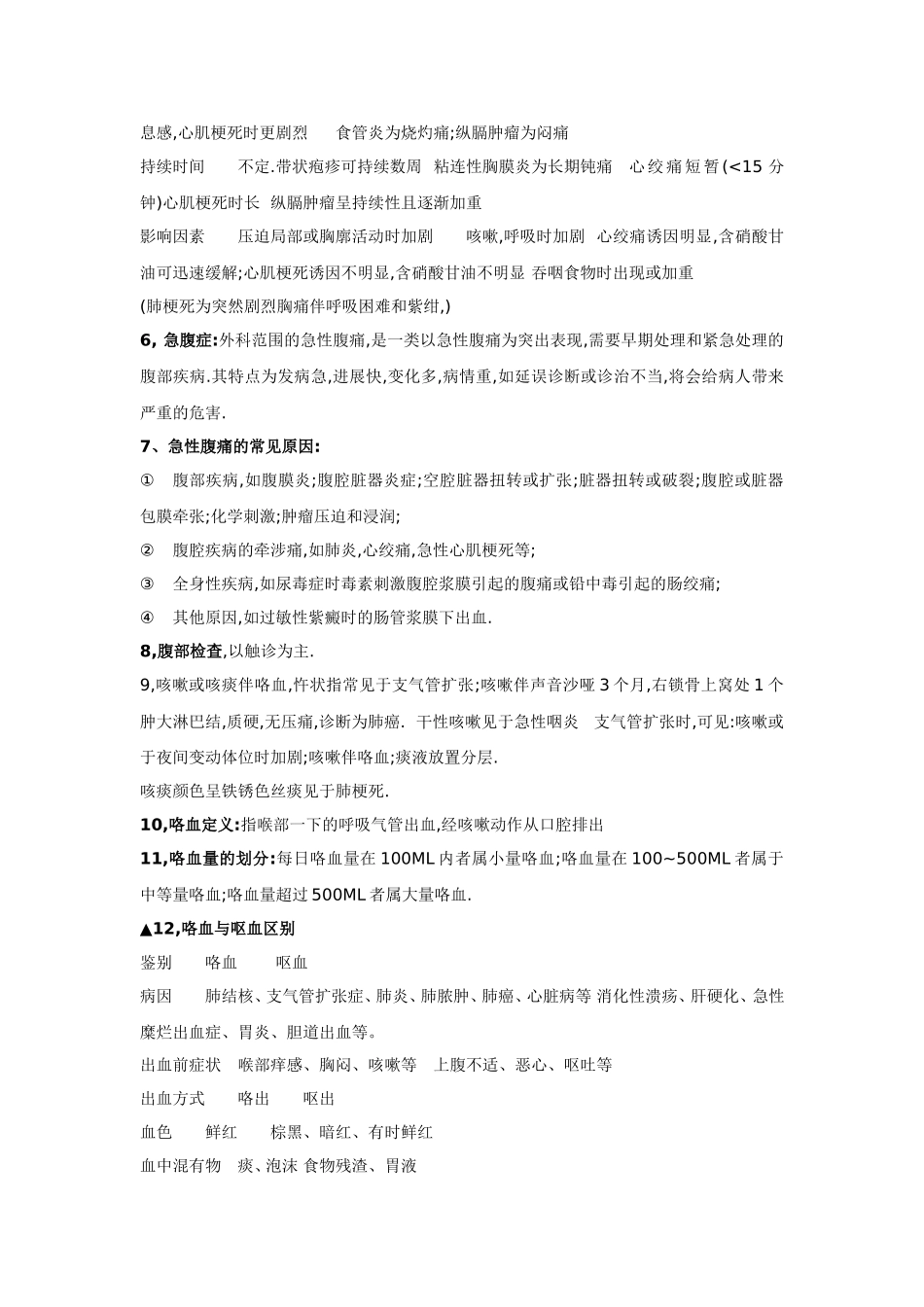 诊断学重点内容_第3页