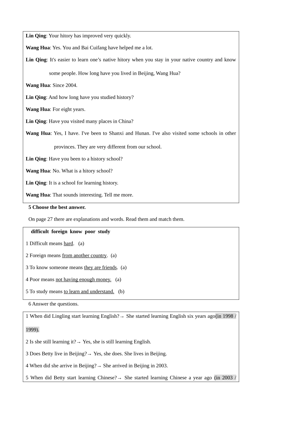 外研社八年级英语Module 4 Unit 1_第3页