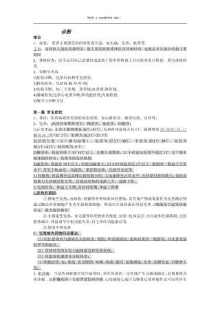 诊断学基础重点(最新)
