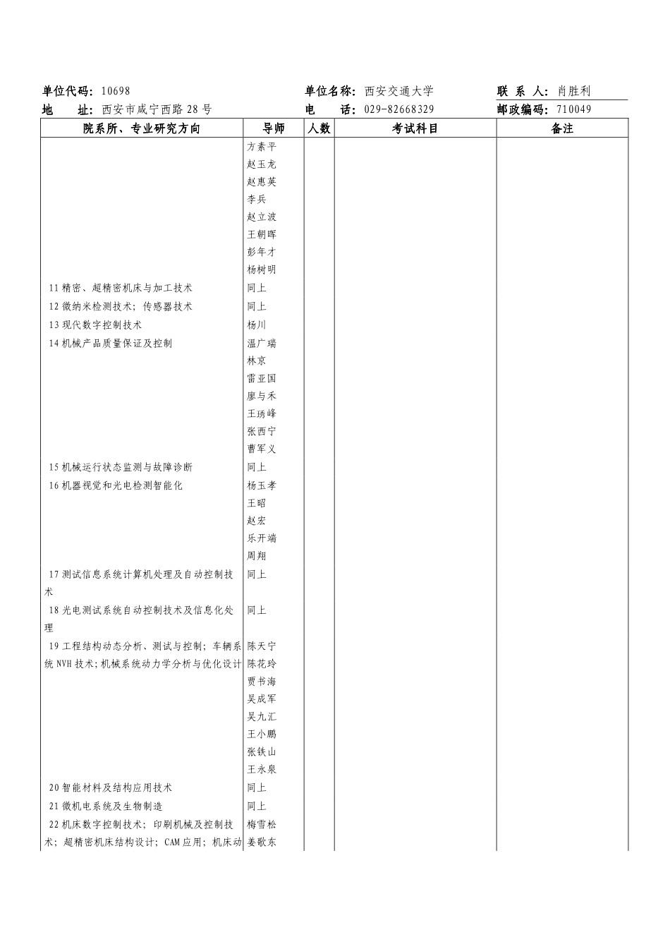 西交大2012招生目录_第3页