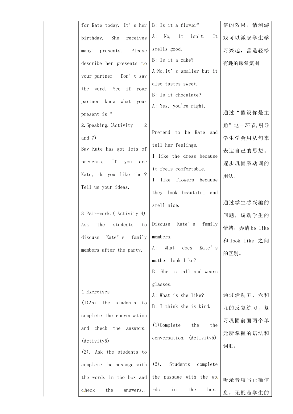 八年级英语下册 Module 1 Unit 3 Language in use教案 （新版）外研版-（新版）外研版初中八年级下册英语教案_第2页