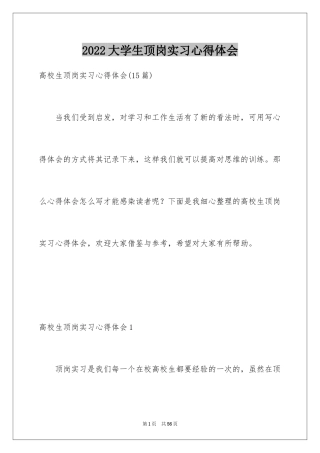 2024大学生顶岗实习心得体会_4