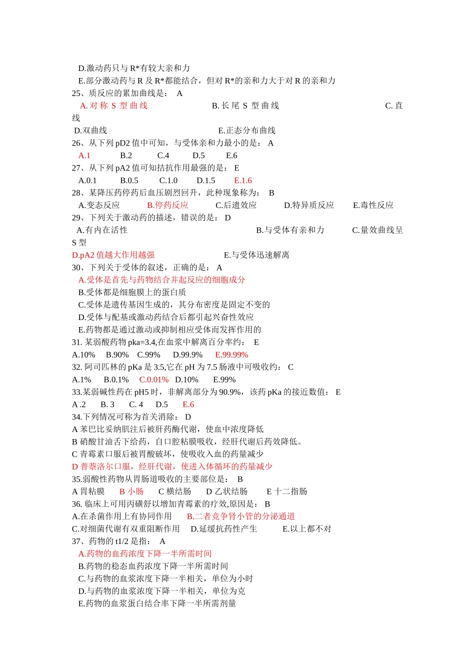 药理学部分 (1) 2_第3页