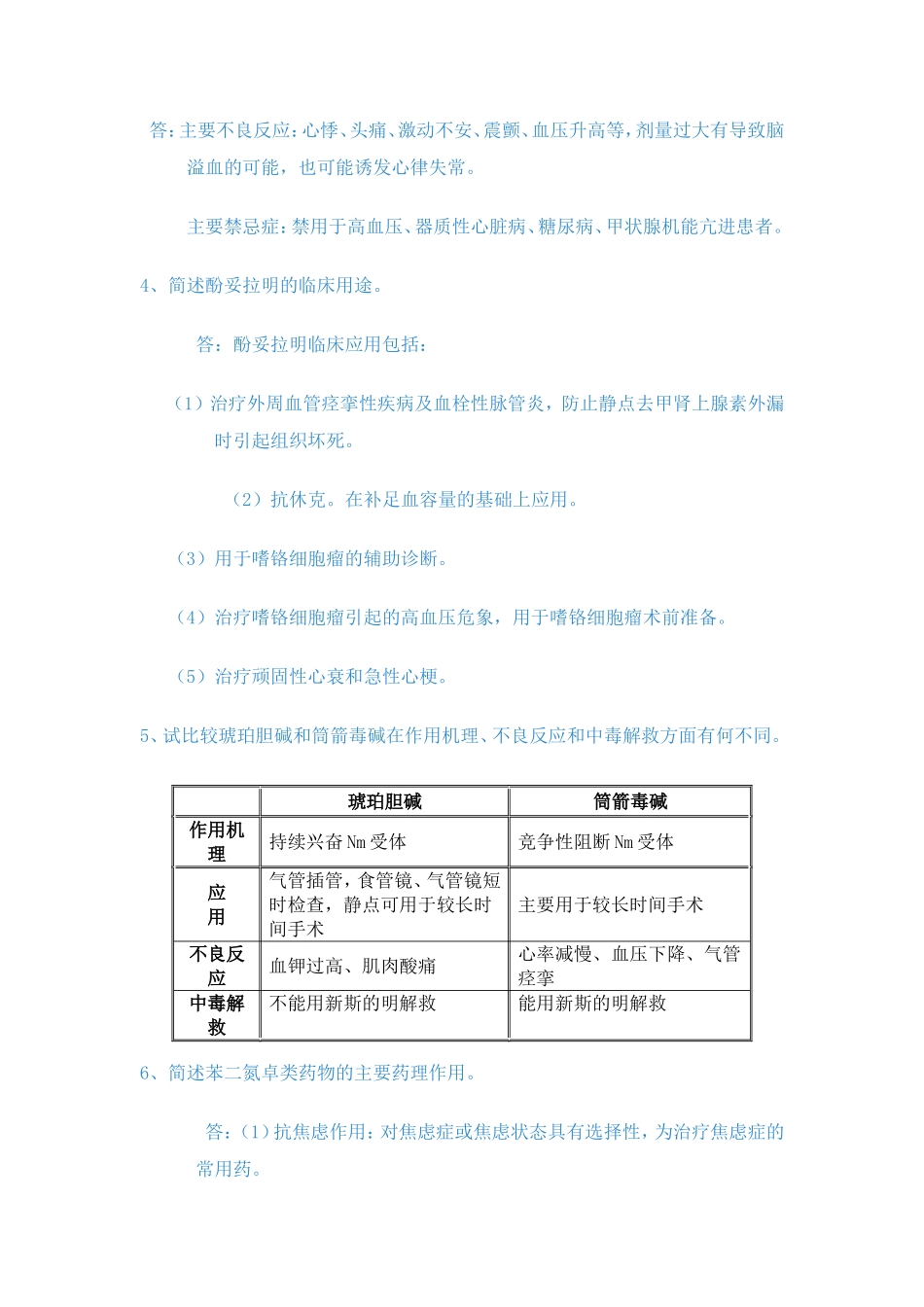 药理学简答题_第2页