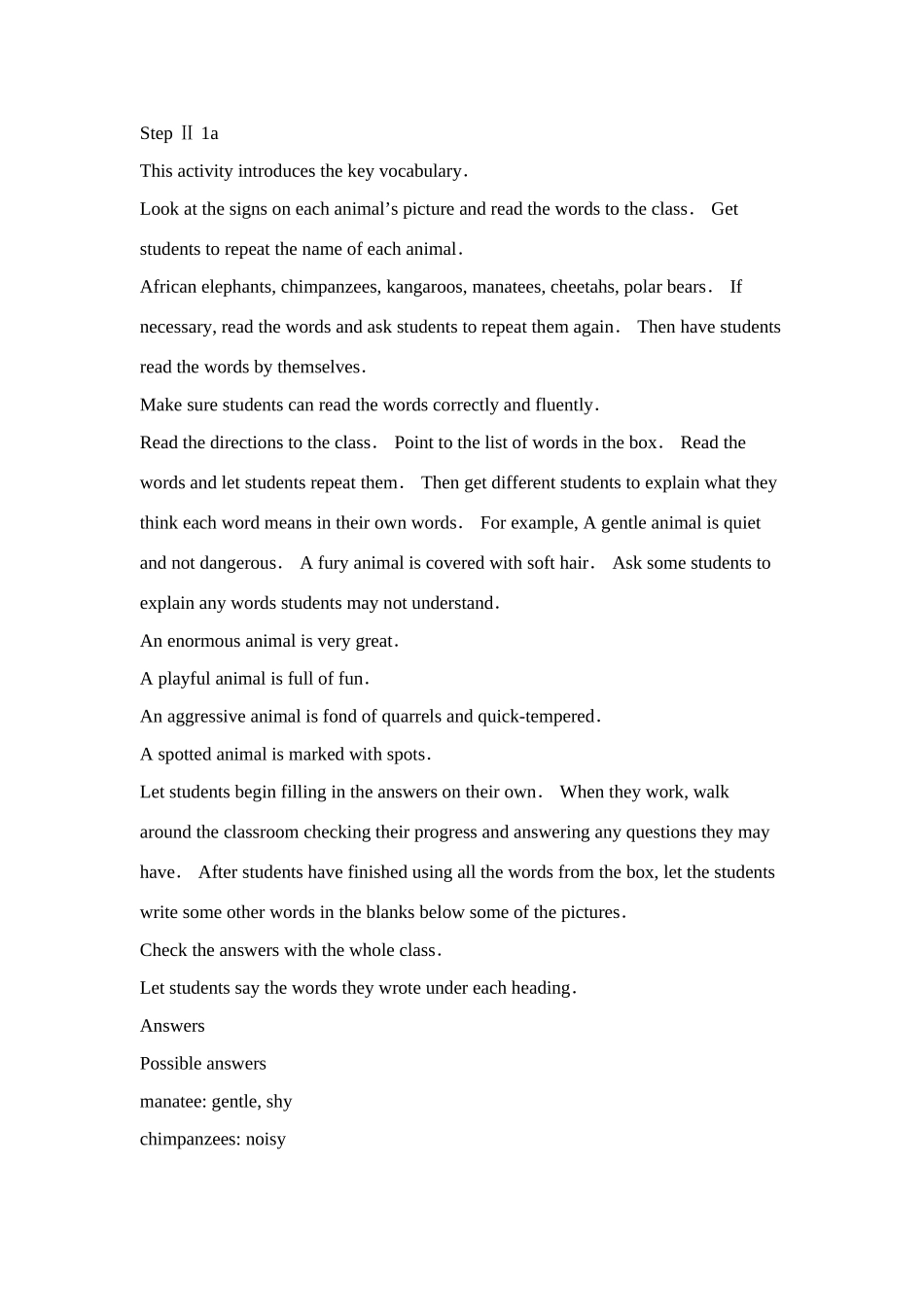 九年级英语Unit15 We’re trying to save the manatees教案 人教新目标版_第3页