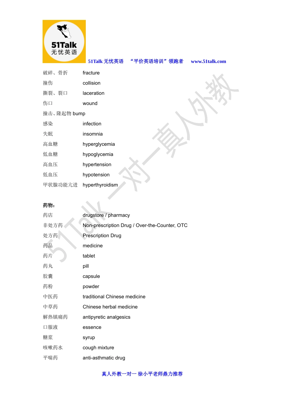 药店实用英语_第3页