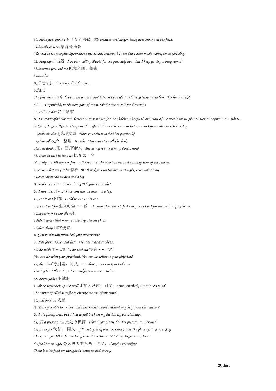 英语听力中的常用口语。_第2页