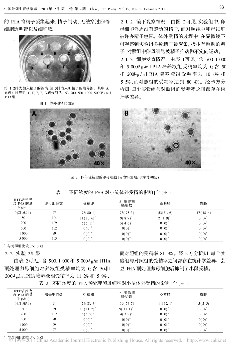 芸豆植物凝集素对小鼠体外受精的影响_第3页