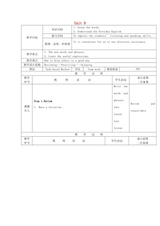 九年级英语上册 Unit 9 Help Yourself By Helping Others Listening and Speaking教案 教科版五四制-教科版初中九年级上册英语教案