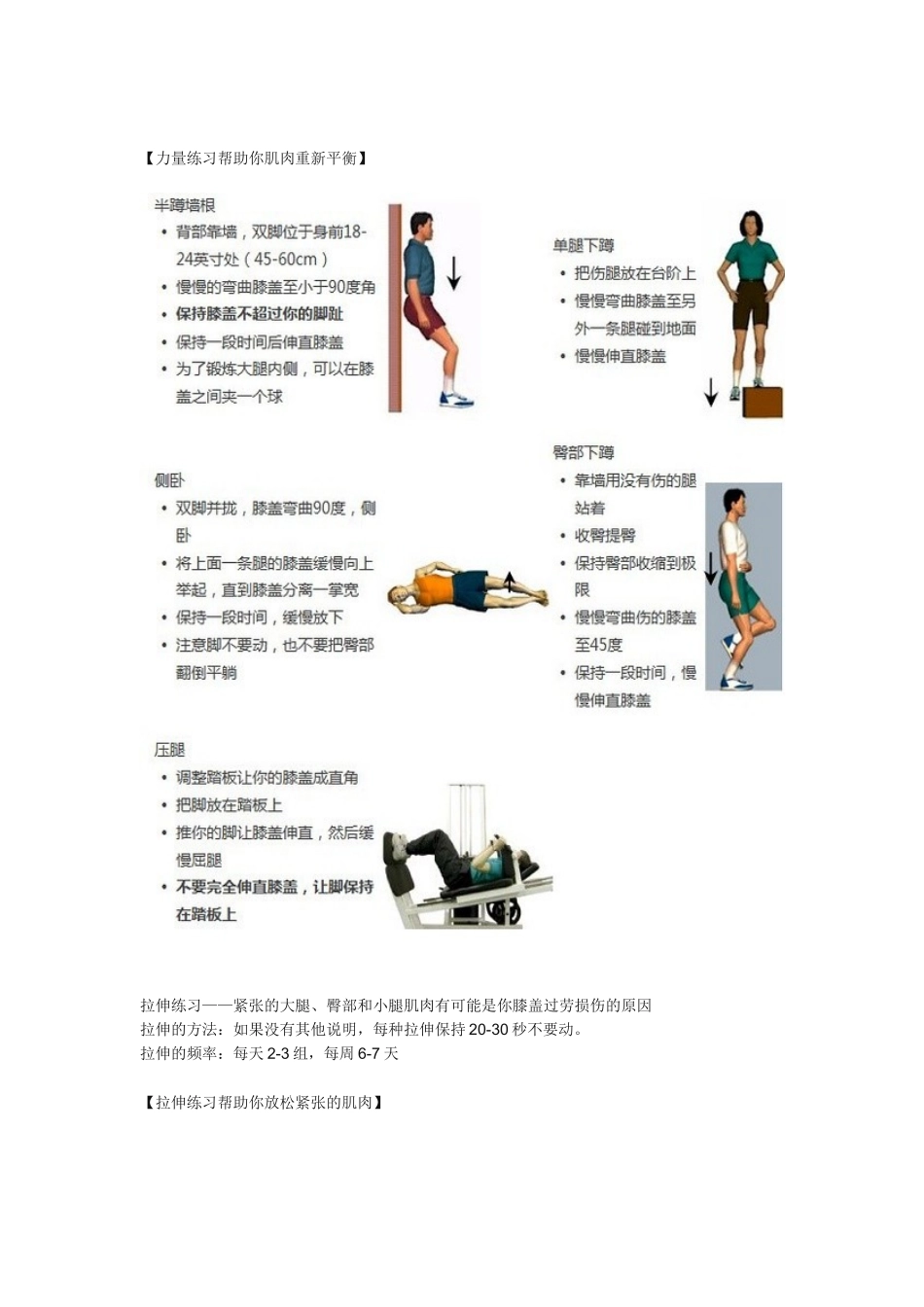 膝盖劳损恢复保护练习_第3页