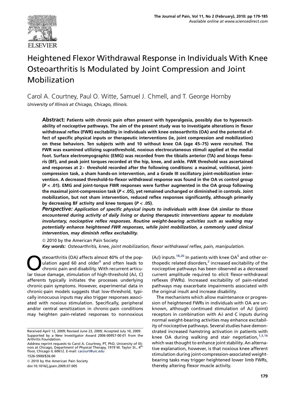 膝关节压力及活动度的改善可以提高屈肌的屈曲能力_第1页