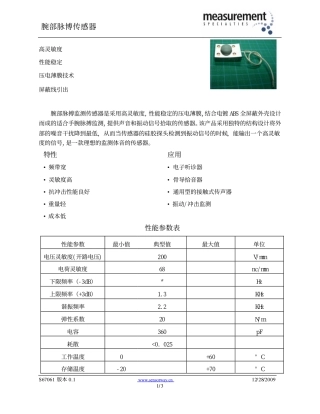腕部脉博传感器