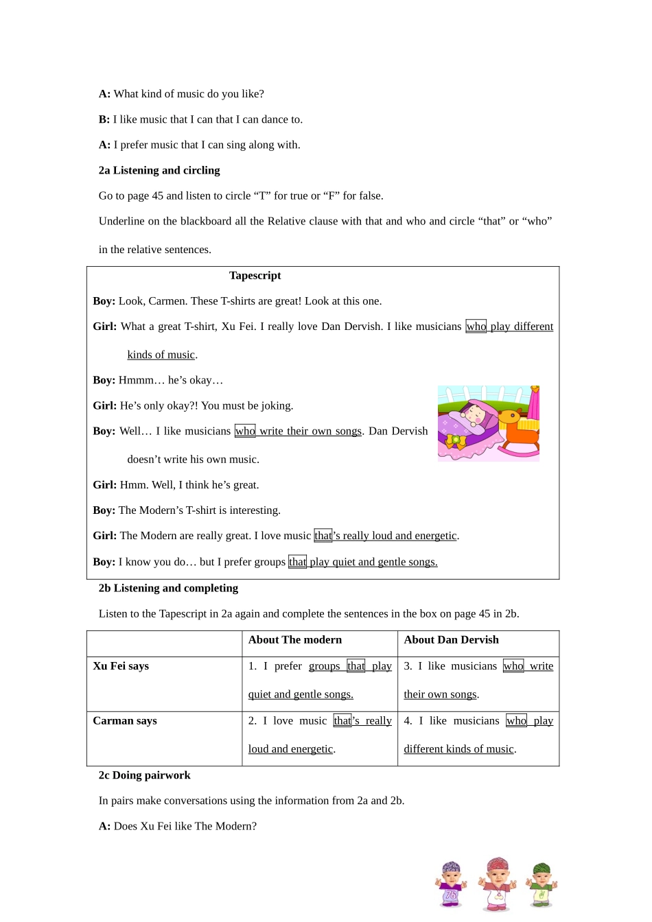 人教新目标九年级英语Unit6 I like music that I can dance to全英精品教案_第3页