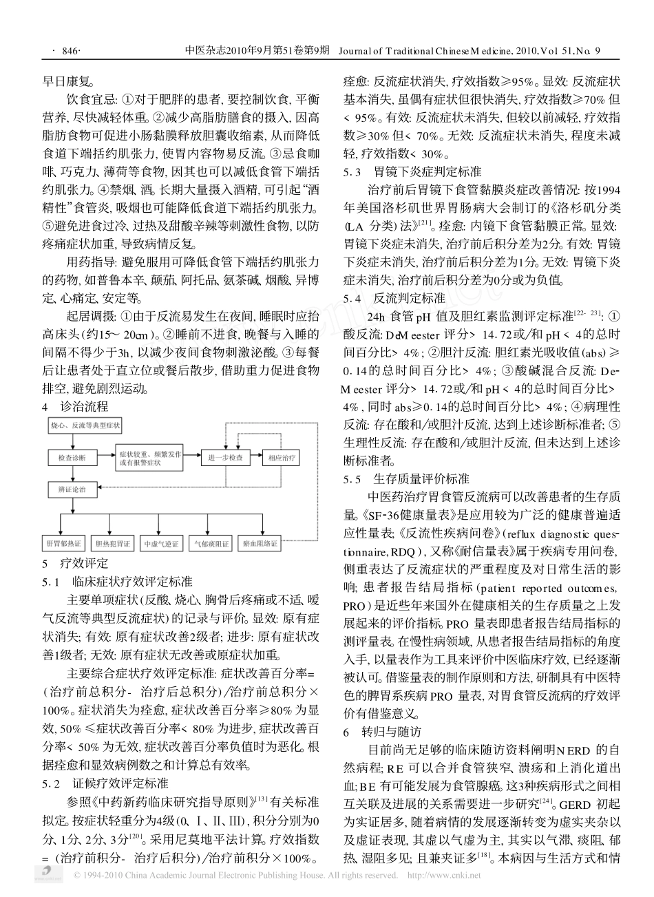 胃食管反流病中医诊疗共识意见(2009, 深圳)_第3页