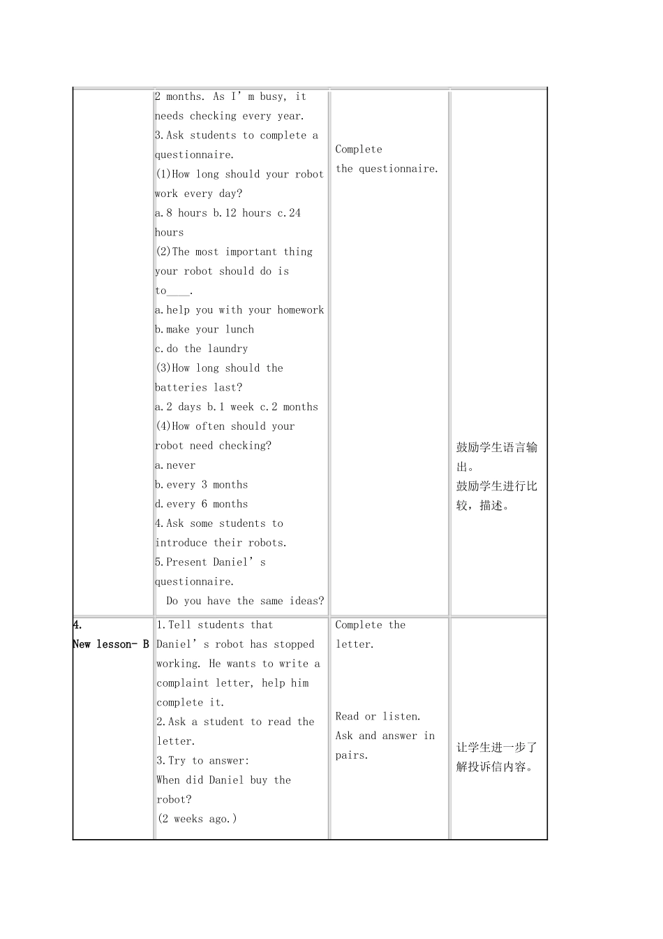 九年级英语下册 Unit 3 Robot Study skills Task教学设计 （新版）牛津版-（新版）牛津版初中九年级下册英语教案_第3页