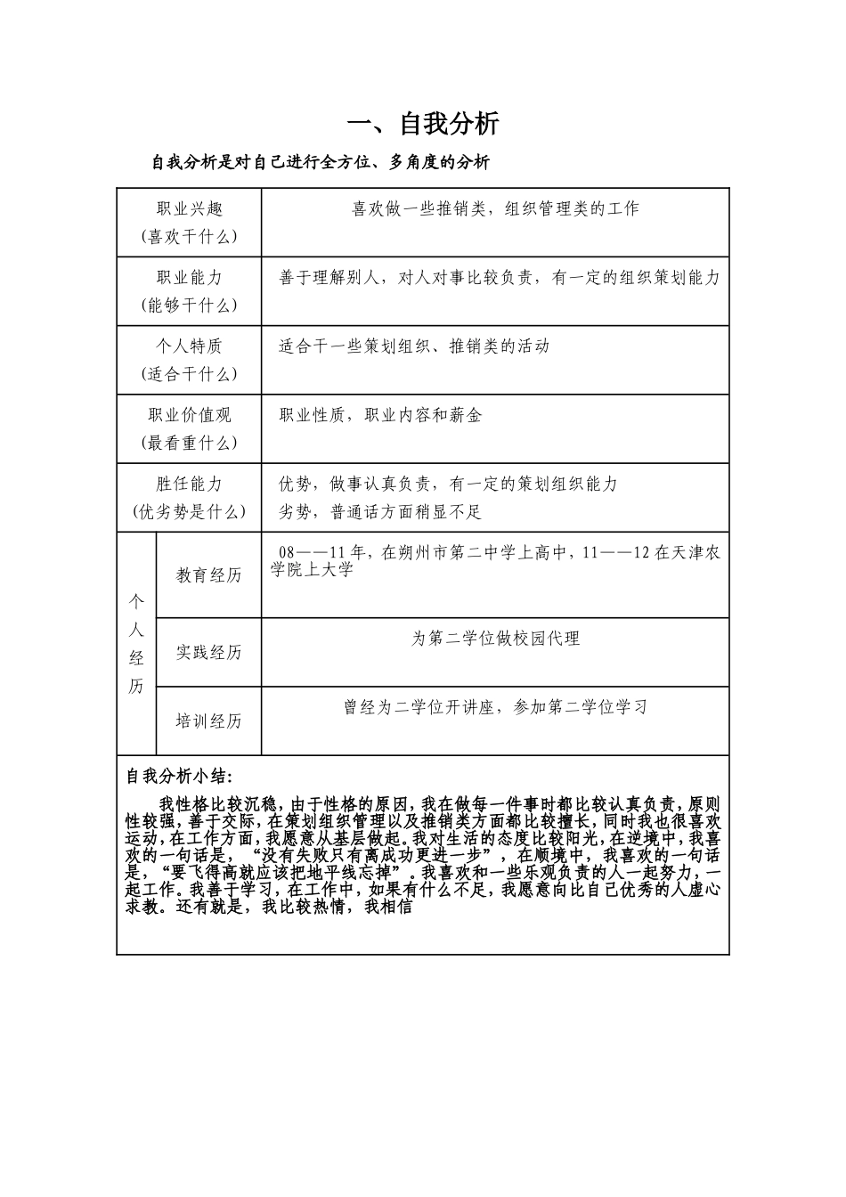 职业生涯规划书(作业用)_第2页