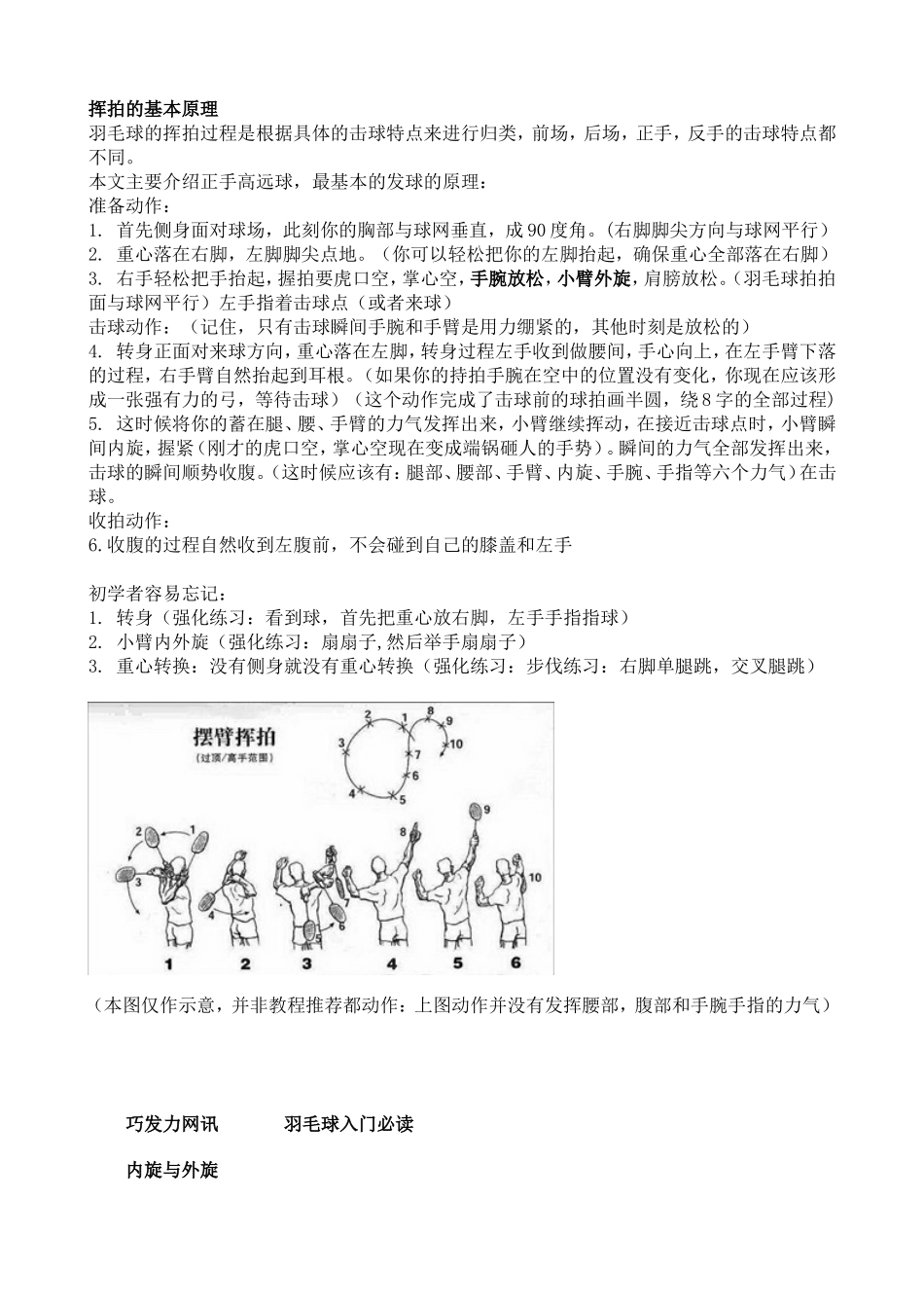 羽毛球挥拍的基本原理_第1页