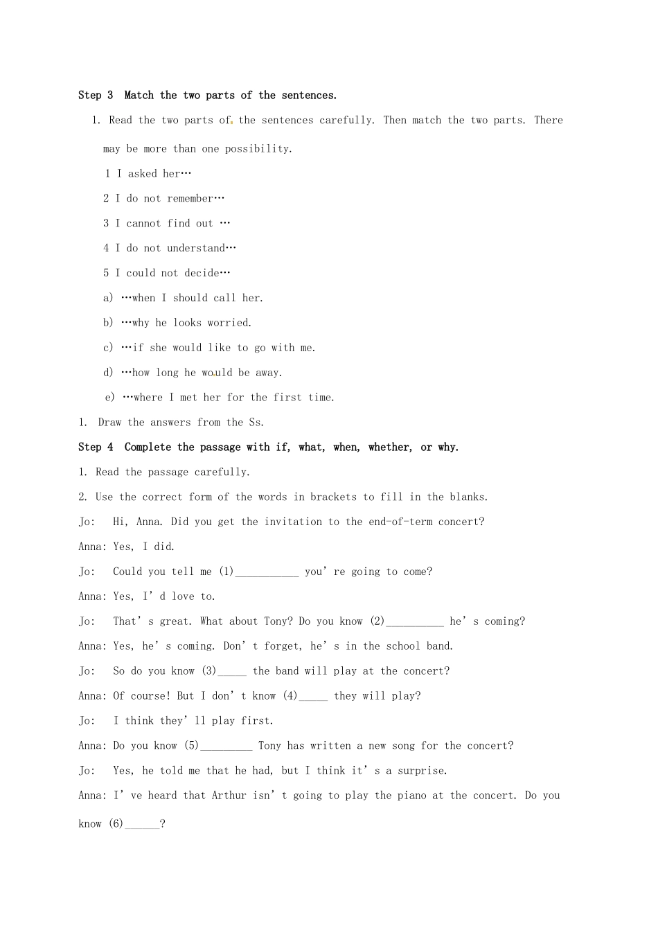 学年八年级英语下册 Module 9 Friendship Unit 3 Language in use教案 （新版）外研版-（新版）外研版初中八年级下册英语教案_第2页