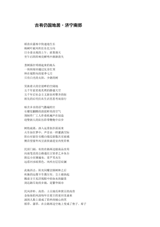 组诗《汉语之舞》与金金诗观