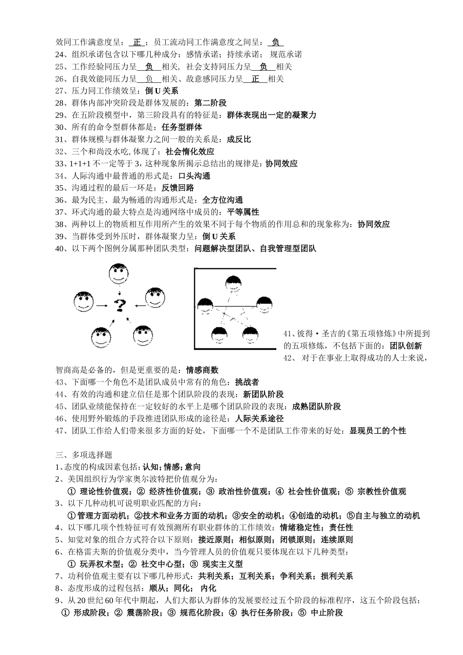 组织行为学复习资料_第2页