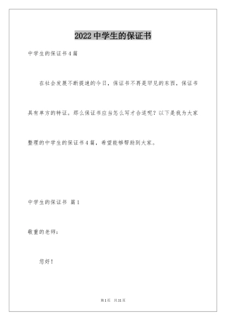 2024中学生的保证书_52