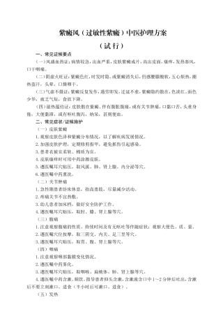 紫癜风(过敏性紫癜)