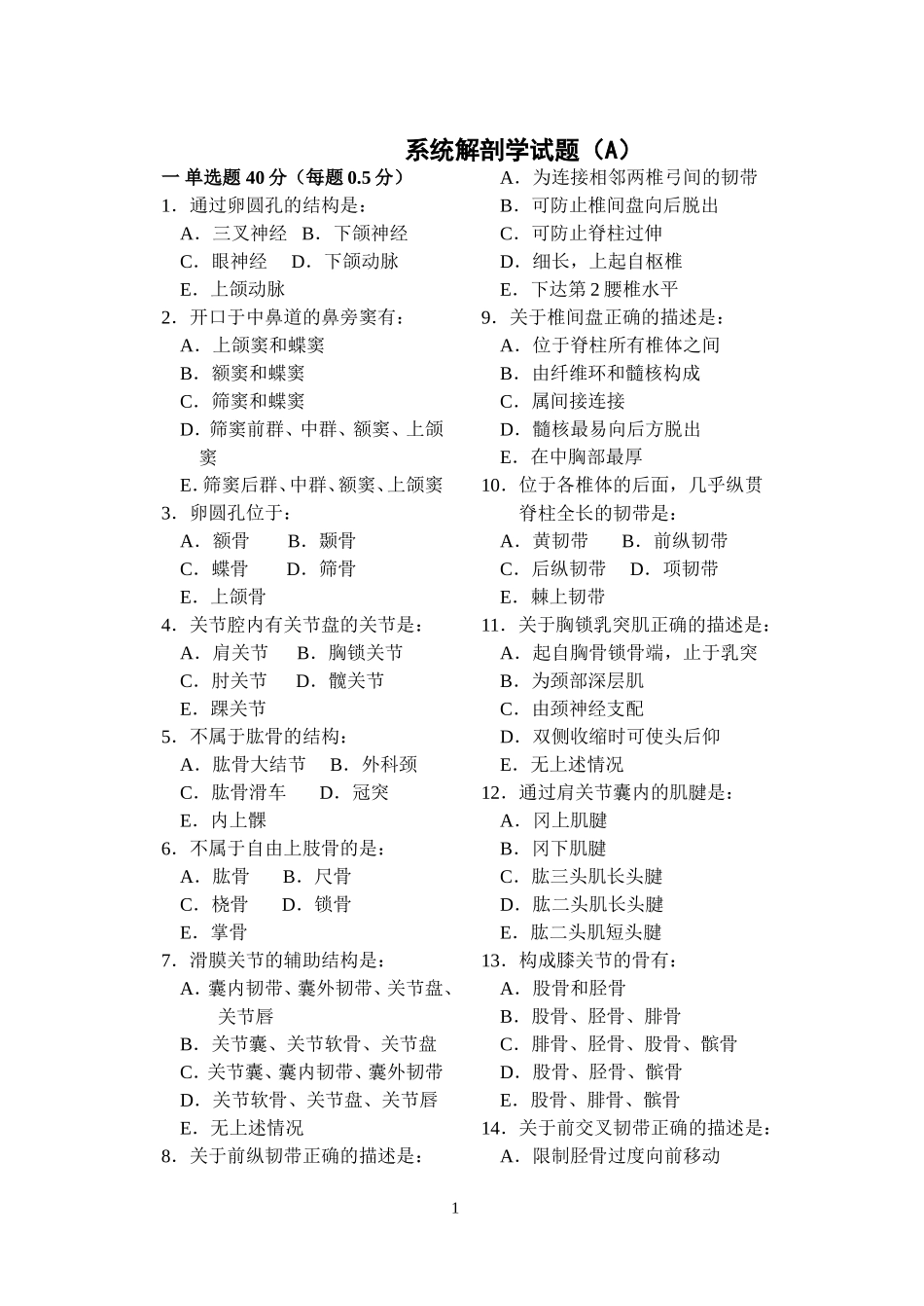 系统解剖学1_第1页