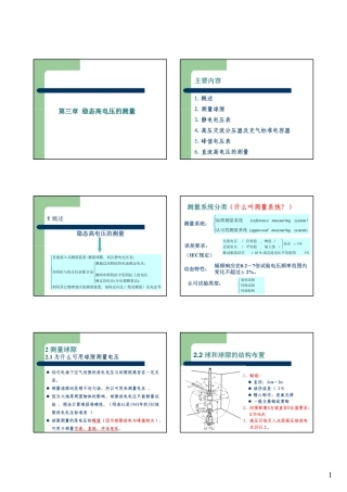 稳态高电压的测量-2010 [兼容模式]