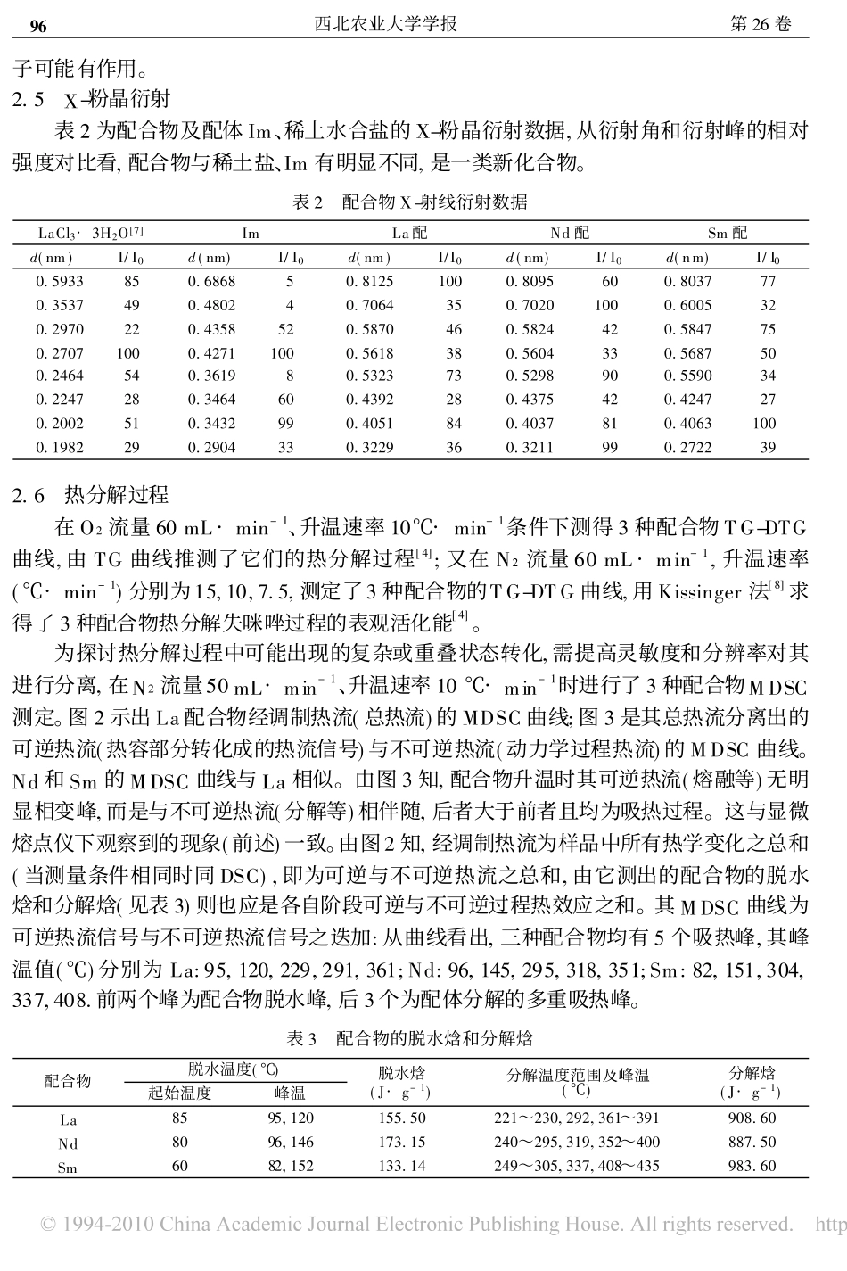 稀土氯化物与咪唑配合物的合成_表征及抑菌作用_第3页